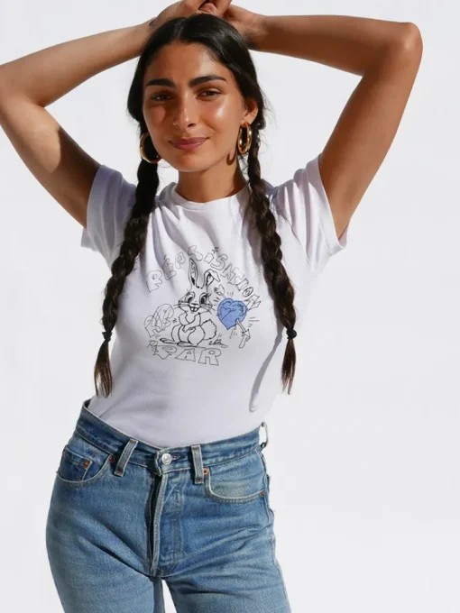 Bunny Tee - Blue Heart^Réalisation Par Fashion
