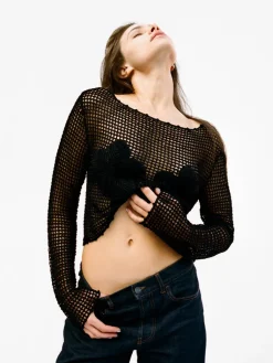 Crochet Flower Top -^Réalisation Par Shop
