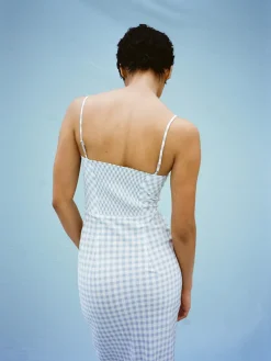 The Elsa - Blue Gingham^Réalisation Par Online