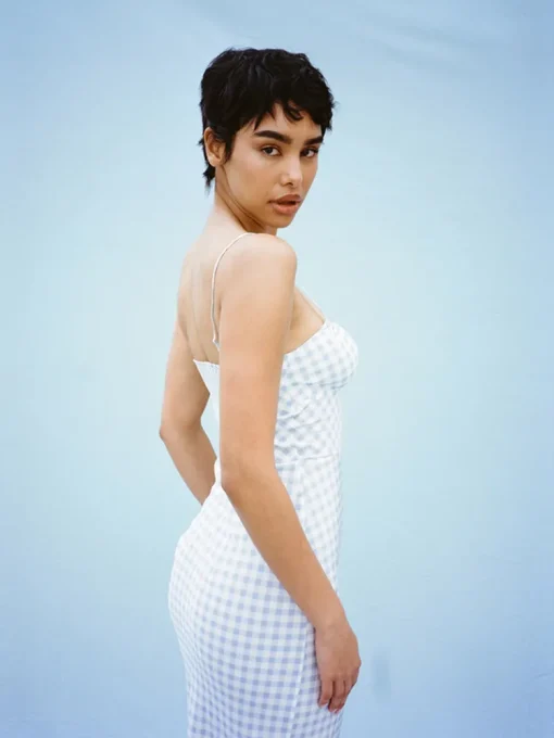 The Elsa - Blue Gingham^Réalisation Par Online