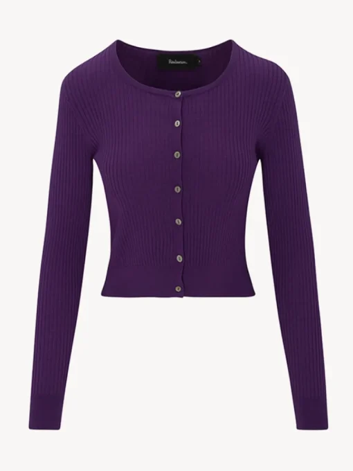The Winona Cardigan - Deep Purple^Réalisation Par Cheap