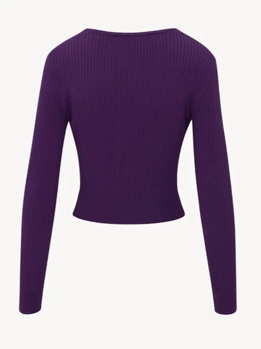 The Winona Cardigan - Deep Purple^Réalisation Par Cheap